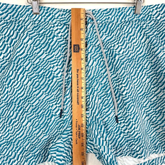 Michael Kors Board Shorts Mens XXL Blue White Pattern Drawstring - Picture 9 of 12